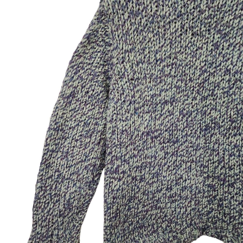 Vintage Northern Isles Variegated Knit Cardigan With Shell Buttons - Picture 8 of 13